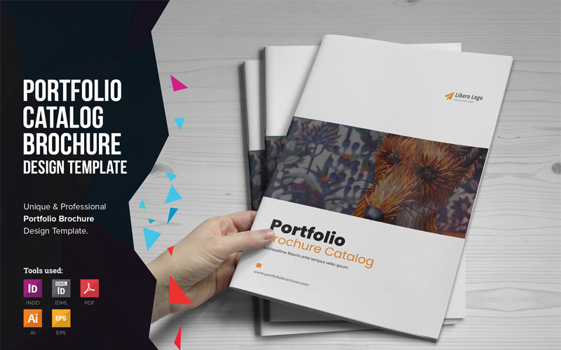 Download Фирменный стиль "Karlos - Portfolio Brochure Design - Corporate Identity Template" / Karlos - Portfolio Brochure Design - Corporate Identity Template - Фирменный стиль на тему графика portfolio brochure design catalog service template bifold print buy works sample interior web proposal corporate agency creative company profile blue