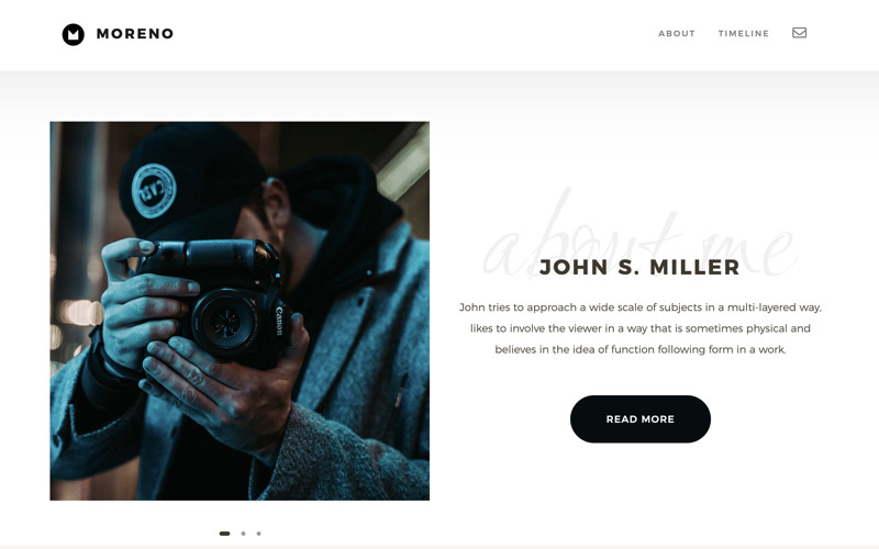 Moreno | Multifunctionele HMTL-websitesjabloon