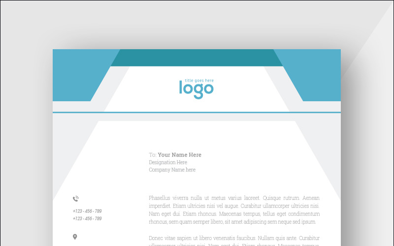 Download Фирменный стиль "Abstract Simple Letterhead - Corporate Identity Template" / Abstract Simple Letterhead - Corporate Identity Template - Фирменный стиль на тему графика simply graphics template clean professional illustration logo style letter corporate print layout creative abstract corporation contract business letterhead headline vector