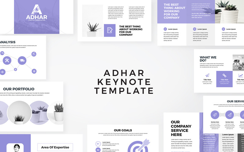 Adhar - Modern Minimal - Keynote-sjabloon