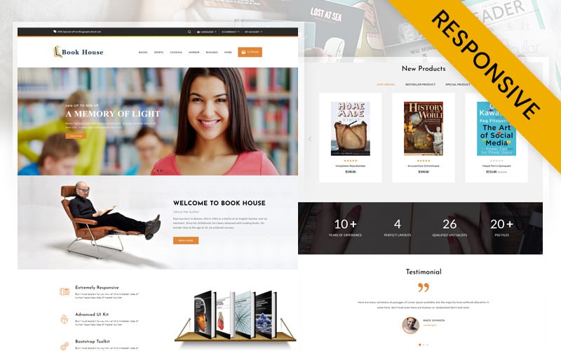 Book House - Library and Book Store OpenCart Responsive Template