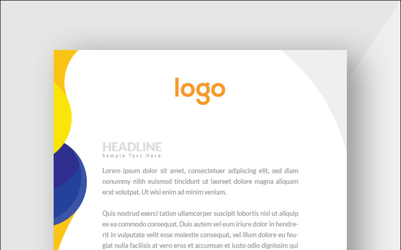 Download Фирменный стиль "Colourful Letterhead - Corporate Identity Template" / Colourful Letterhead - Corporate Identity Template - Фирменный стиль на тему графика simply graphics template clean professional illustration logo style letter corporate print layout creative abstract corporation contract business letterhead headline vector
