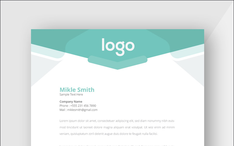 Design Pro Creative Letterhead - Vorlage für Unternehmensidentität