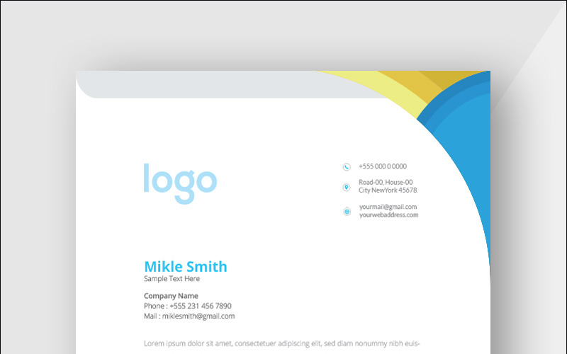 Hlavičkový papír Design Pro - šablona Corporate Identity