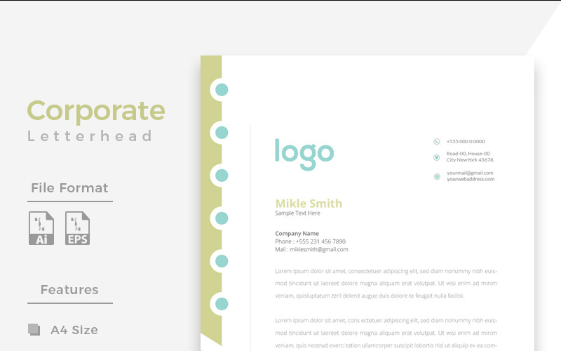 Hlavičkový papír Design Pro - šablona Corporate Identity