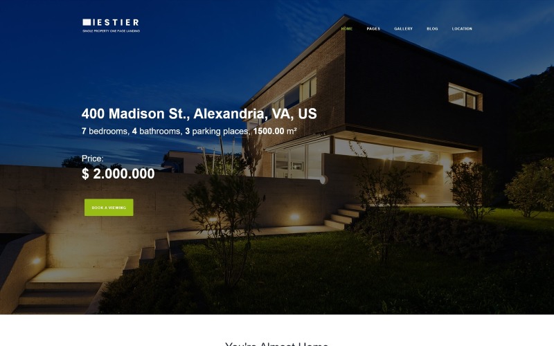Iestier-房地产现代Joomla模板