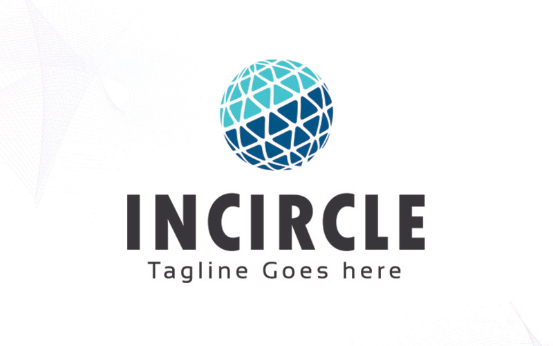 Download Шаблон логотипа "Incircle Logo Template" / Incircle Logo Template - Шаблон логотипа на тему графика agency brand branding circle circles colorful company creative design digital green illustrator it logo new year pixel print ready professional