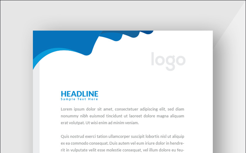 Download Фирменный стиль "Minimal Letterhead - Corporate Identity Template" / Minimal Letterhead - Corporate Identity Template - Фирменный стиль на тему графика simply graphics template clean professional illustration logo style letter corporate print layout creative abstract corporation contract business letterhead headline vector