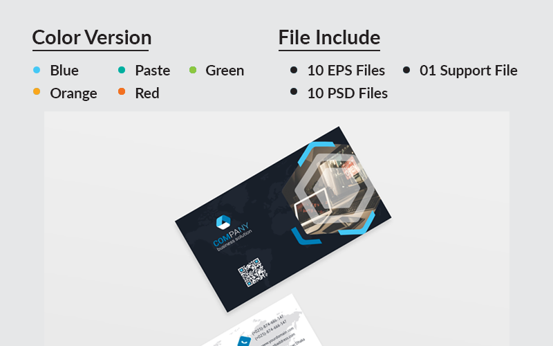 Download Фирменный стиль "BDDL Company Business Card - Corporate Identity Template" / BDDL Company Business Card - Corporate Identity Template - Фирменный стиль на тему графика black blue business card design clean style corporate creative cyan elegant green line minimalist modern template orange personal photoshop print