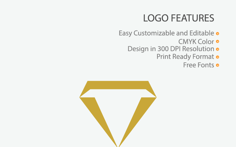 Download Шаблон логотипа "Creative Diamond Logo Template" / Creative Diamond Logo Template - Шаблон логотипа на тему графика illustration luxury diamond graphic vector design modern premium gold gem icon concept crystal creative shape jewelry logo symbol fashion template