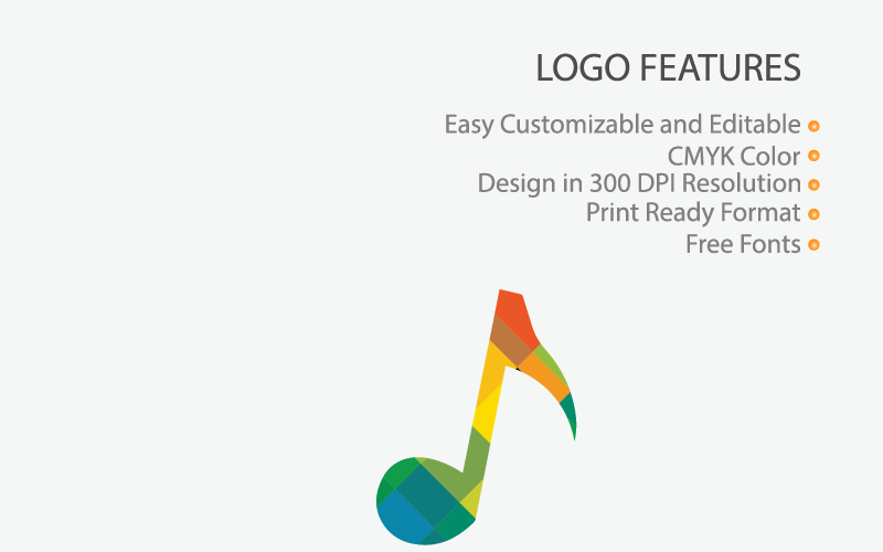 Download Шаблон логотипа "Creative Music Logo Template" / Creative Music Logo Template - Шаблон логотипа на тему графика audio vector design modern icon concept creative logo music sound template technology song simple art graphic melody musical logotype symbol