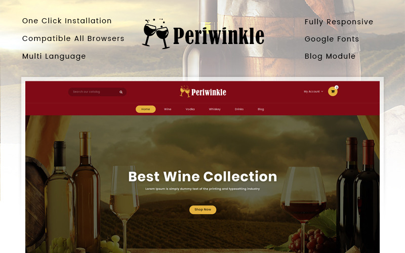 тема винного магазина prestashop