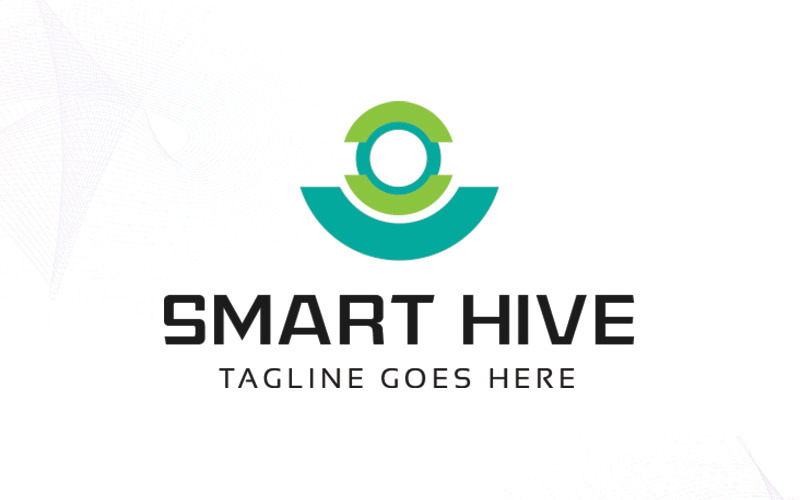 Шаблон логотипа Smart Hive