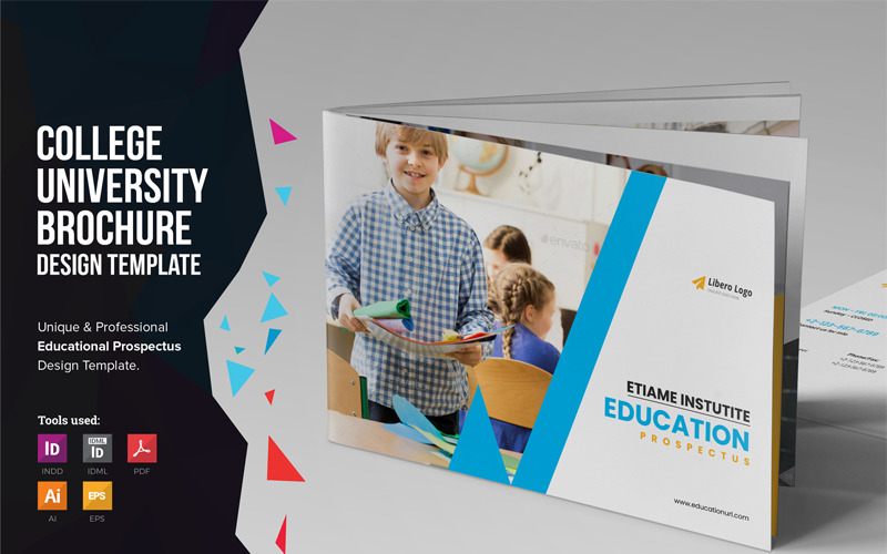 Download Фирменный стиль "Sariya - Education Prospectus Brochure - Corporate Identity Template" / Sariya - Education Prospectus Brochure - Corporate Identity Template - Фирменный стиль на тему графика education brochure catalog trifold leaflet flyer school college university study prospectus newsletter magazine institute student real-estate travel medical product mockup