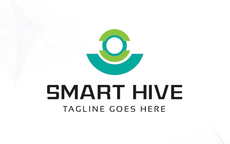 Download Шаблон логотипа "Smart Hive Logo Template" / Smart Hive Logo Template - Шаблон логотипа на тему графика business center circle comb creative engineering example factory fire gear hexagon high hive honey innovation knowledge learning machine management marketing