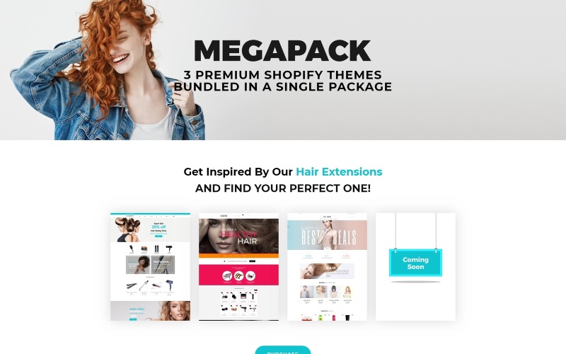 Temas de extensiones de cabello de Shopify - Tema de Shopify