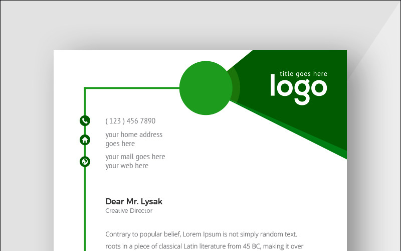 Download Фирменный стиль "Creativeio - Corporate Identity Template" / Creativeio - Corporate Identity Template - Фирменный стиль на тему графика simply graphics template clean professional illustration logo style letter corporate print layout creative abstract corporation contract business letterhead headline vector