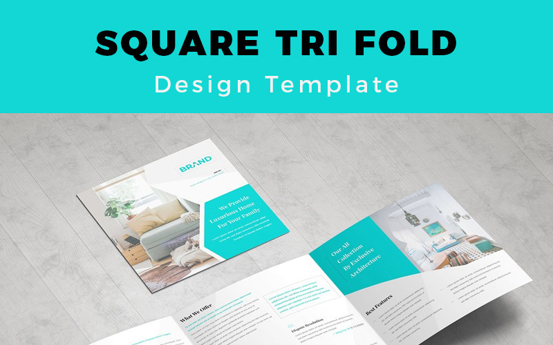 Compton Business Square Tri-fold Brochure - Corporate Identity Template