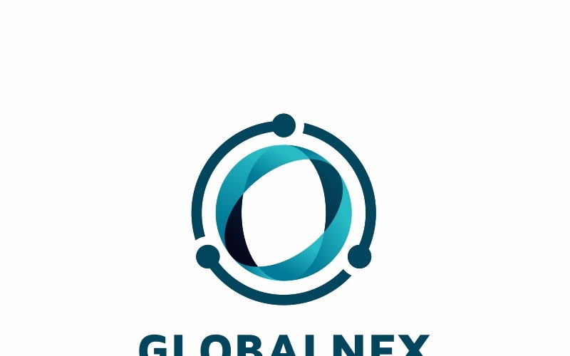 Download Шаблон логотипа "Global Company Logo Template" / Global Company Logo Template - Шаблон логотипа на тему графика blue bpo business call center circle company consulting dot dots global globe invest logo marketing media round sale sales social