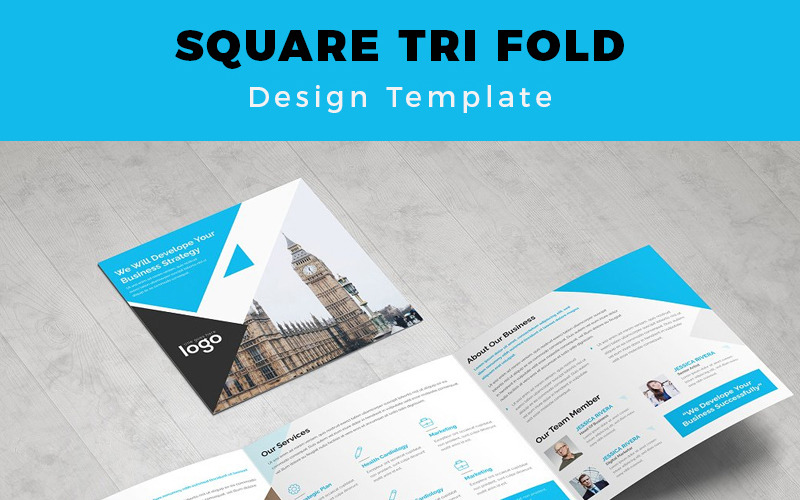 Download Фирменный стиль "Lemay  Square Tri fold Brochure - Corporate Identity Template" / Lemay  Square Tri fold Brochure - Corporate Identity Template - Фирменный стиль на тему графика publication layout magazine trifold square template advertisement catalog annual design vector business abstract print corporate leaflet company profile unique creative