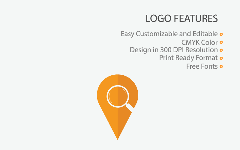 Download Шаблон логотипа "Location Search Logo Template" / Location Search Logo Template - Шаблон логотипа на тему графика location vector logo design find search icon symbol element concept gps graphic company template pointer map pin corporate abstract position