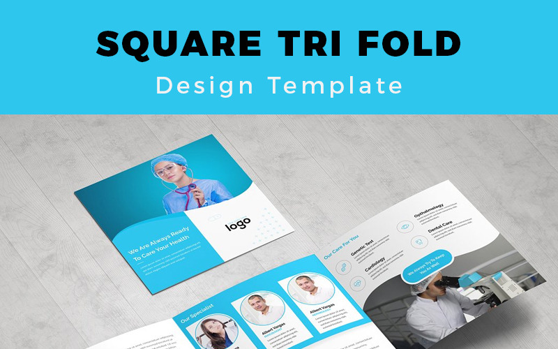 Download Фирменный стиль "Muskwa Medical Square Tri fold Brochure - Corporate Identity Template" / Muskwa Medical Square Tri fold Brochure - Corporate Identity Template - Фирменный стиль на тему графика publication layout magazine trifold square template advertisement catalog annual design vector business abstract print corporate leaflet company profile unique