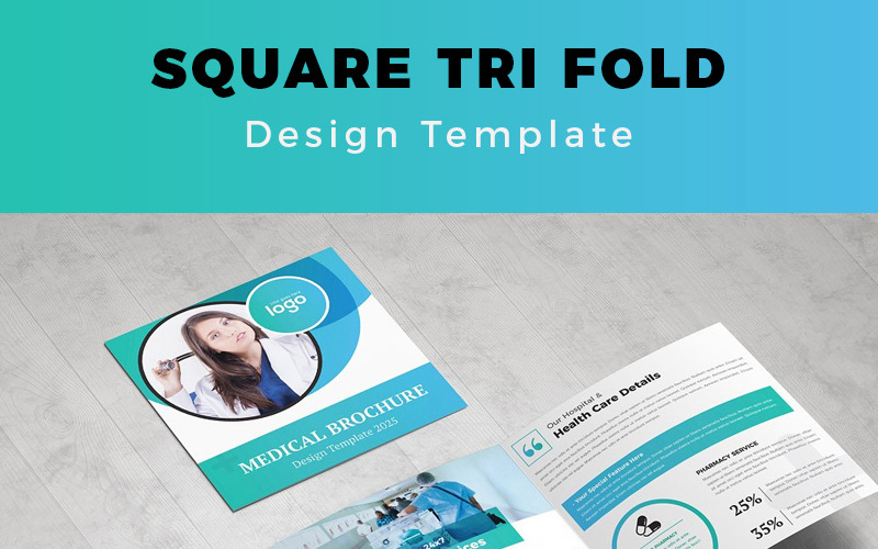Download Фирменный стиль "Senyk Medical Square Trifold - Corporate Identity Template" / Senyk Medical Square Trifold - Corporate Identity Template - Фирменный стиль на тему графика publication layout magazine trifold square template advertisement catalog annual design vector business abstract print corporate leaflet company profile unique creative