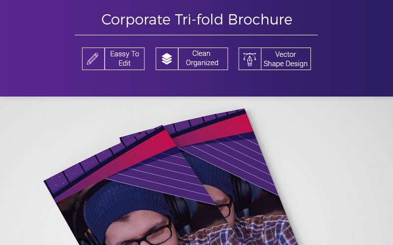 Bikava Abstract Tri-fold Brochure - Corporate Identity Template