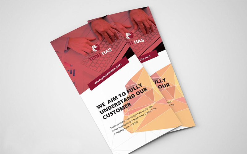 Download Фирменный стиль "Blohn Abstract Trifold Brochure Design - Corporate Identity Template" / Blohn Abstract Trifold Brochure Design - Corporate Identity Template - Фирменный стиль на тему графика editable advertising company marketing tri fold brochure organization typography document publication page trifold print abstract business layout corporate design template