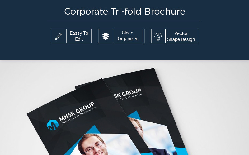Download Фирменный стиль "Kraavi Tri-Fold Brochure - Corporate Identity Template" / Kraavi Tri-Fold Brochure - Corporate Identity Template - Фирменный стиль на тему графика editable advertising company marketing tri fold brochure organization typography document publication page trifold print abstract business layout corporate design template
