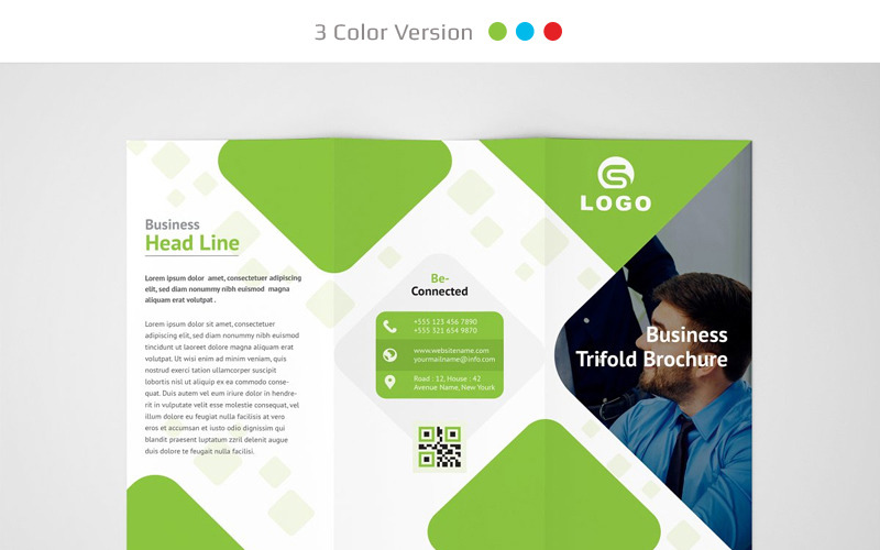 Maisi Trifold Brochure - шаблон фірмового стилю