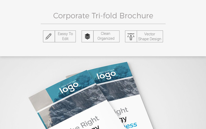 Download Фирменный стиль "Peters Tri-Fold brochure - Corporate Identity Template" / Peters Tri-Fold brochure - Corporate Identity Template - Фирменный стиль на тему графика editable advertising company marketing tri fold brochure organization typography document publication page trifold print abstract business layout corporate design template