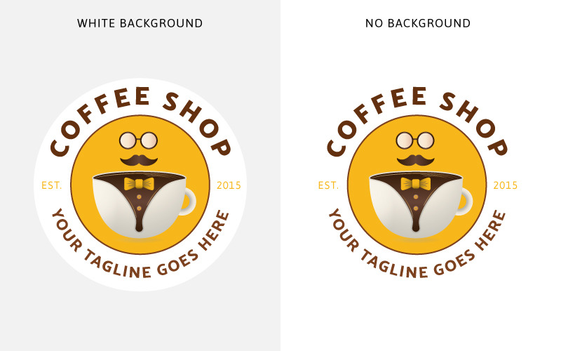 Plantilla de logotipo de cafetería