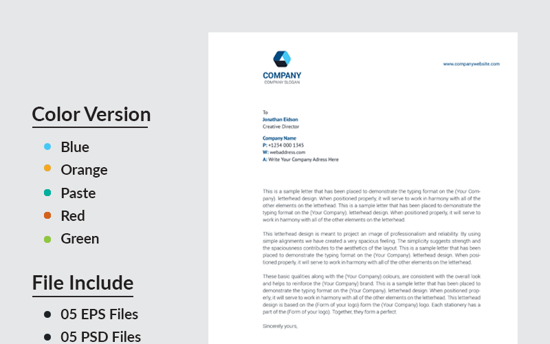 Download Фирменный стиль "Saleha Letterhead - Corporate Identity Template" / Saleha Letterhead - Corporate Identity Template - Фирменный стиль на тему графика black blue both side design business card letterhead creative flyer graphic green landscape letterhead design logo magazine modern official print