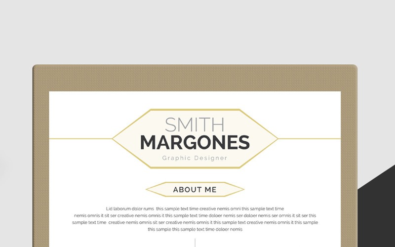 Download Резюме "Smith Margones Resume Template" / Smith Margones Resume Template - Резюме на тему графика resume cv clean creative word infographic modern professional student mac pages manager template bankers doctors job seekers