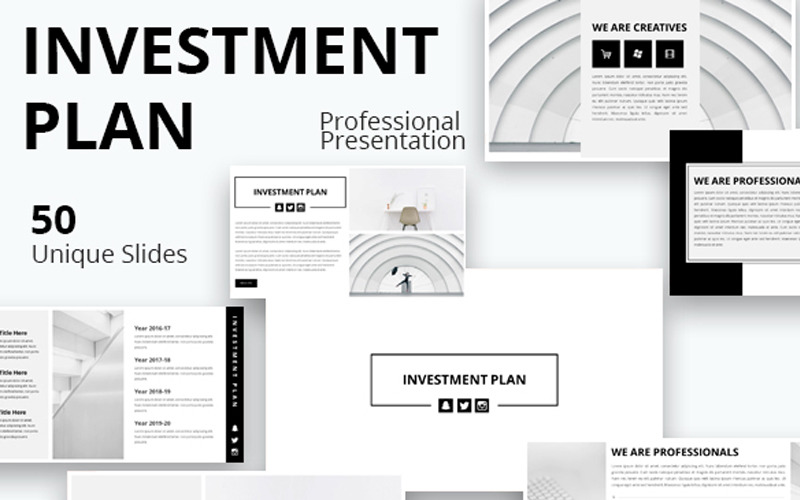 投资计划-主题演讲模板