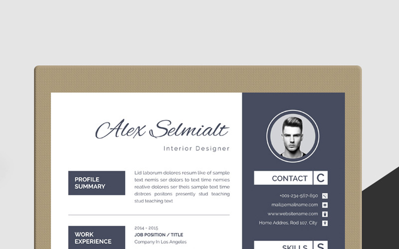Download Резюме "Alex Selmialt Word Resume Template" / Alex Selmialt Word Resume Template - Резюме на тему графика resume cv clean creative word infographic modern professional student mac pages manager template bankers doctors job seekers