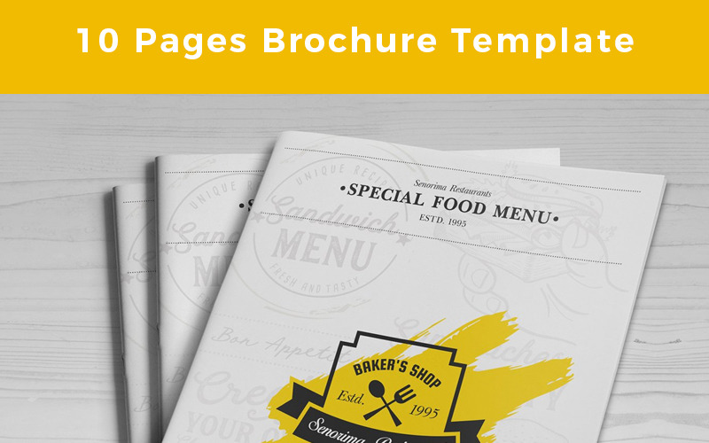 Download Фирменный стиль "Anvik-Pages-Brochure - Corporate Identity Template" / Anvik-Pages-Brochure - Corporate Identity Template - Фирменный стиль на тему графика multipurpose vector magazine marketing professional catalog brochure chicken fries hamburger burger breakfast drinks dinner dessert cooking coffee lunch cafe restaurant