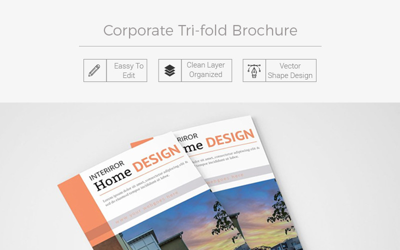 Bissett Tri-fold Brochure - Corporate Identity Template