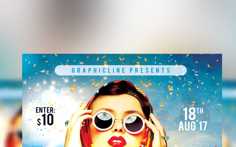 Download Фирменный стиль "Gold Event Party Flyer - Corporate Identity Template" / Gold Event Party Flyer - Corporate Identity Template - Фирменный стиль на тему графика flyer corporate corporate creative flyer travel business card card liflet computer internet stationery id kit blue hi-quality official symple green