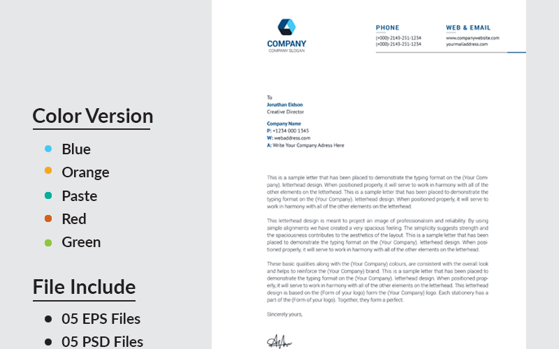 Download Фирменный стиль "Neon Letterhead - Corporate Identity Template" / Neon Letterhead - Corporate Identity Template - Фирменный стиль на тему графика black blue both side design business card letterhead creative flyer graphic green landscape letterhead design logo magazine modern official print