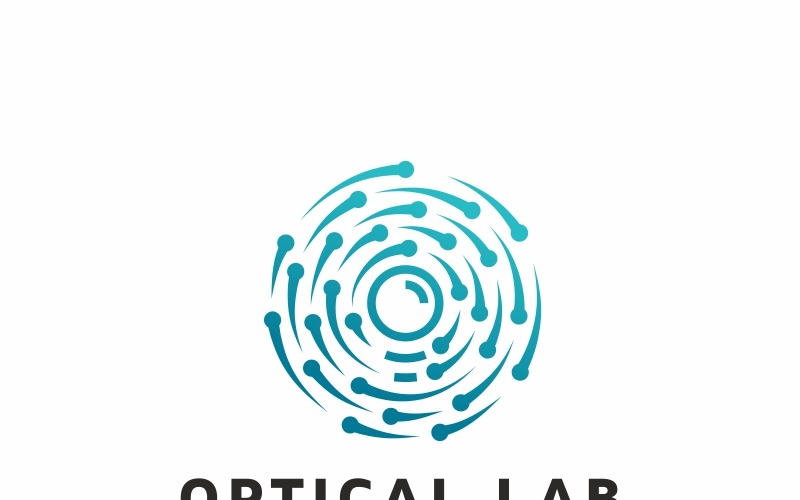 Download Шаблон логотипа "Optical Lab Logo Template" / Optical Lab Logo Template - Шаблон логотипа на тему графика abstract business circle creative education galaxy host illusion internet lab laboratory letter line logo mind motion network new year o