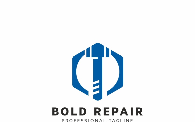 Plantilla de logotipo de reparación de tornillos