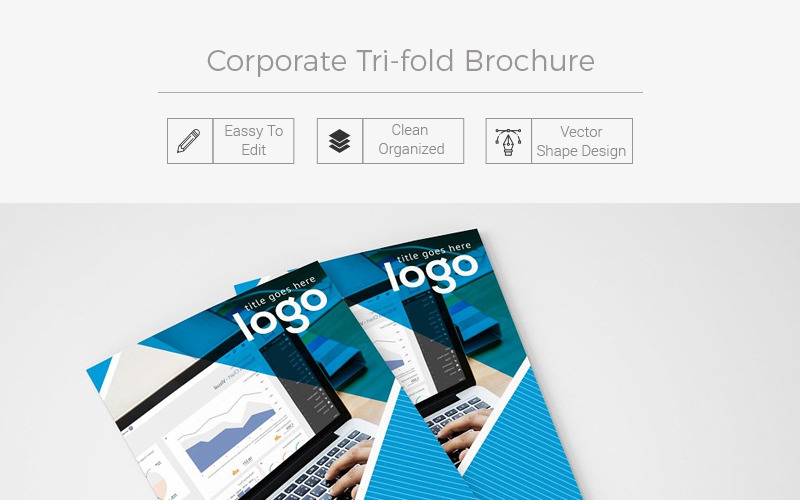 Salute Tri-Fold Brochure Design - Vorlage für Corporate Identity
