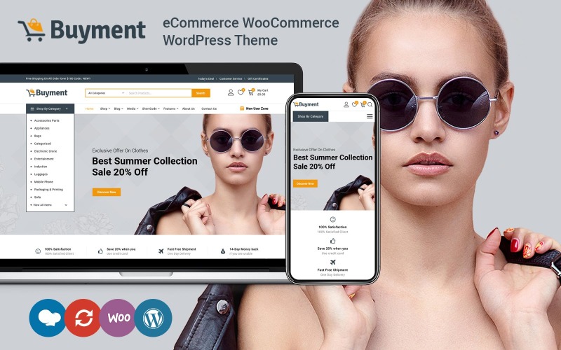 Buyment - Многоцелевая тема WooCommerce