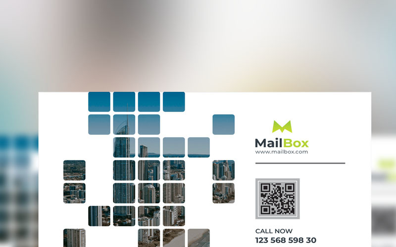 Download Фирменный стиль "Mailbox - Business Flyer - Corporate Identity Template" / Mailbox - Business Flyer - Corporate Identity Template - Фирменный стиль на тему графика flyer corporate corporate creative flyer travel business card card liflet computer internet stationery id kit blue hi-quality official symple green