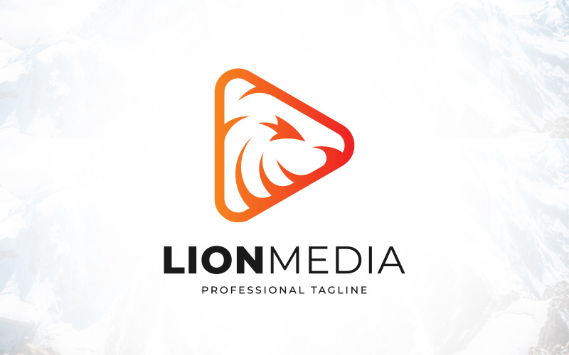 Media Studio Lion Play Logo Design