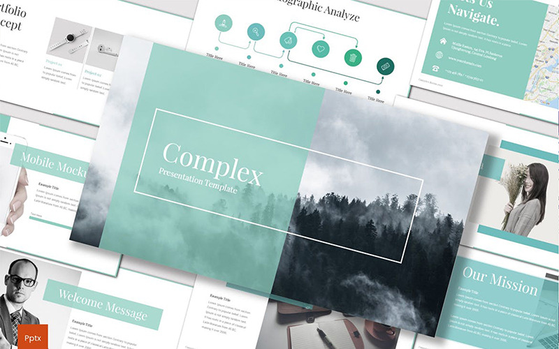 Modèle PowerPoint complexe