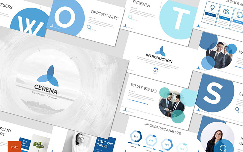 Modello PowerPoint di Cerena