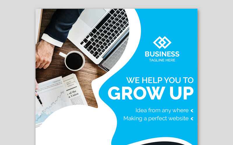 Download Шаблон для соцсетей "Business Instagram Post Banners Social Media Template" / Business Instagram Post Banners Social Media Template - Шаблон для соцсетей на тему графика multipurpose corporate elegant creative banners minimal template cocer social business marketing timeline ads psd website web graphics square buy modern